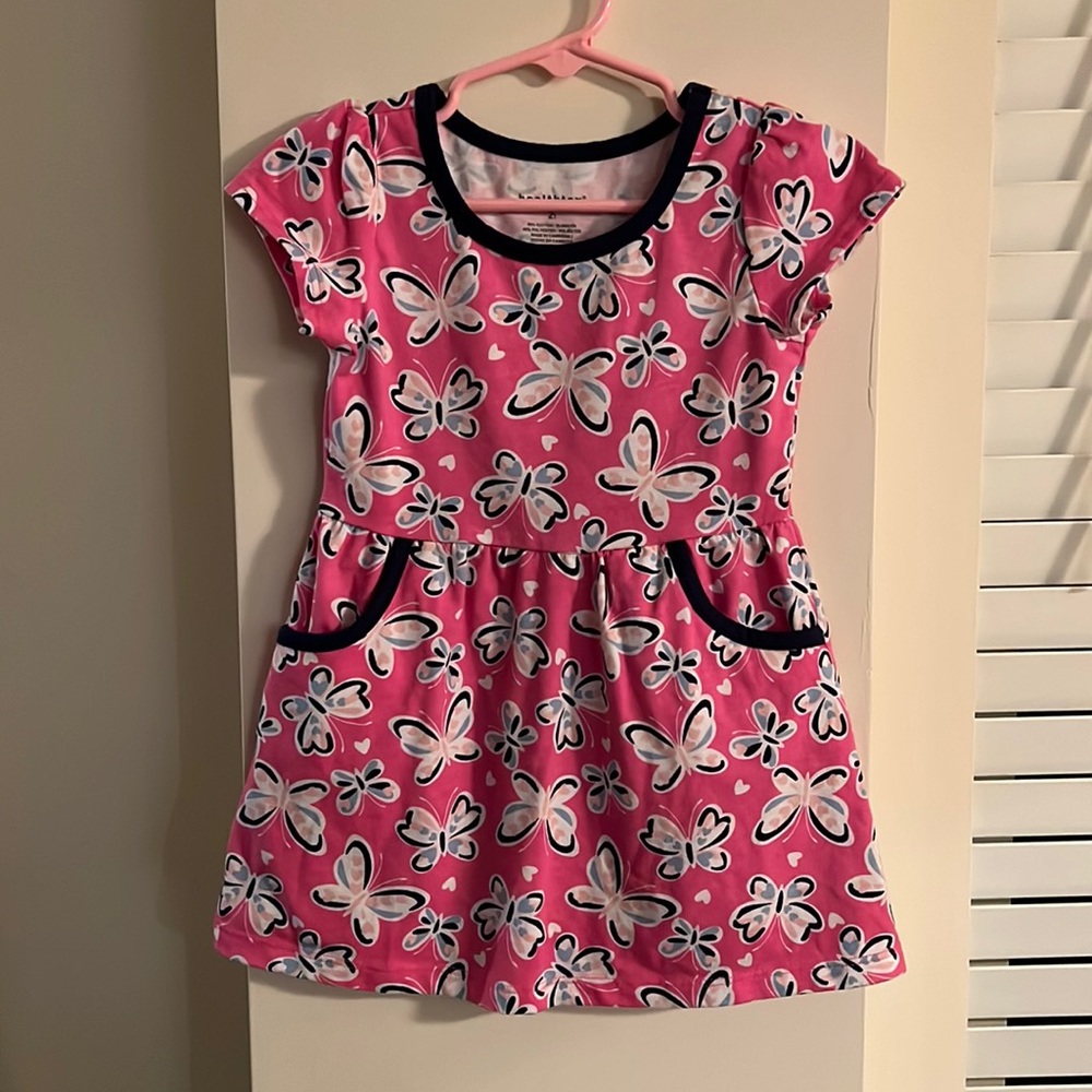 Toddler Pink Butterfly Dress